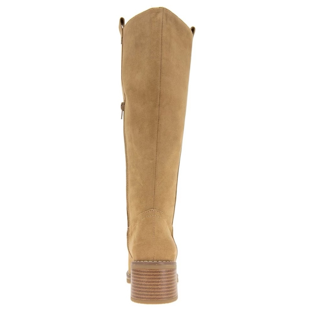 New Kensie Women's Naya Knee High Boots Brown Size 11 Faux Suede Super Cute - Picture 10 of 10